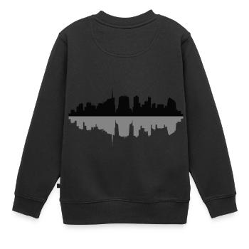 Mailand Skyline - Kinder Premium Organic Sweatshirt - Schwarz - Hinten - AI Model Kid Female (0cm)