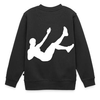 Fitness - Sweat Premium enfant bio - noir - Dos - AI Model Kid Female (0cm)