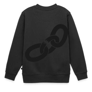 Kette Kettenbruch Ausbruch - Break the Rules - Kinder Premium Organic Sweatshirt - Schwarz - Hinten - AI Model Kid Female (0cm)