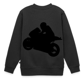 Superbikes Moto Biker deux roues de course Biker - Sweat Premium enfant bio - noir - Dos - AI Model Kid Female (0cm)