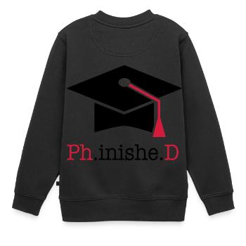 Doctorat - Sweat Premium enfant bio - noir - Dos - AI Model Kid Female (0cm)