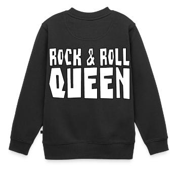 Rock & Roll Queen - Rock 'n' Roll Queen - Sweat Premium enfant bio - noir - Dos - AI Model Kid Female (0cm)