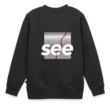 See - Sweat Premium enfant bio - noir - Dos - AI Model Kid Female (0cm)