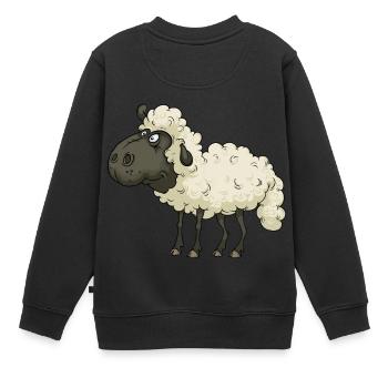 mouton - Sweat Premium enfant bio - noir - Dos - AI Model Kid Female (0cm)