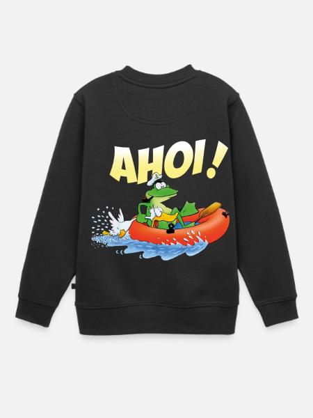 froschspeed ahoi - Kinder Premium Organic Sweatshirt - Schwarz