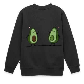 Amour d'avocat - Sweat Premium enfant bio - noir - Dos - AI Model Kid Female (0cm)