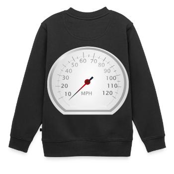 compteur de vitesse - Sweat Premium enfant bio - noir - Dos - AI Model Kid Female (0cm)