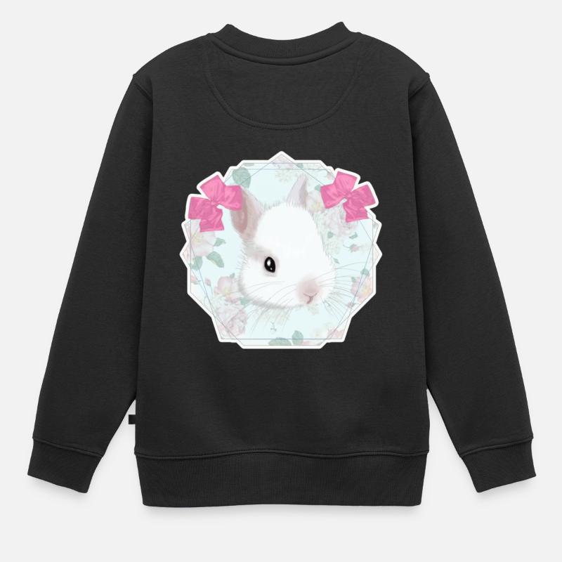 Seidelbast - Kinder Premium Organic Sweatshirt - Schwarz