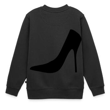 schuhe highheels schoes flipflops boots stiefel82 - Kinder Premium Organic Sweatshirt - Schwarz - Hinten - AI Model Kid Female (0cm)