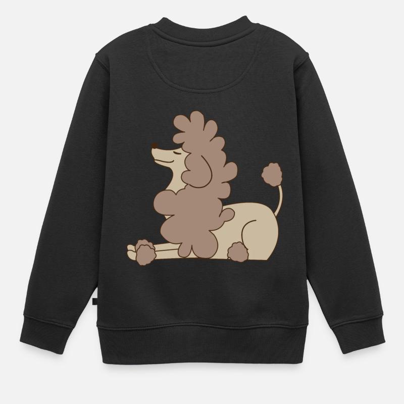 poodle - Kids Premium Organic Sweatshirt - black