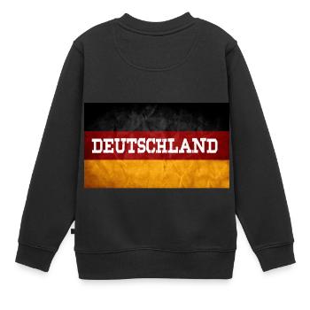 ALLEMAGNE - Sweat Premium enfant bio - noir - Dos - AI Model Kid Female (0cm)