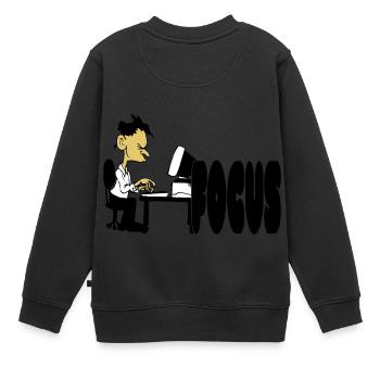 Bureau de travail - Sweat Premium enfant bio - noir - Dos - AI Model Kid Female (0cm)