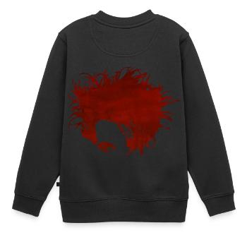New Wave Hero Red Gothic - Sweat Premium enfant bio - noir - Dos - AI Model Kid Female (0cm)