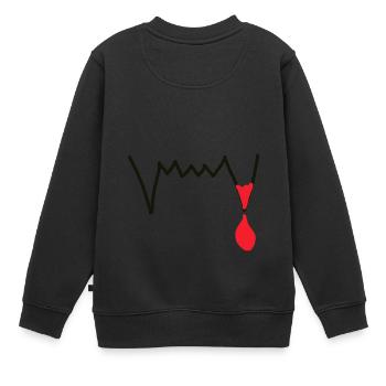Vampire vampire - Sweat Premium enfant bio - noir - Dos - AI Model Kid Female (0cm)