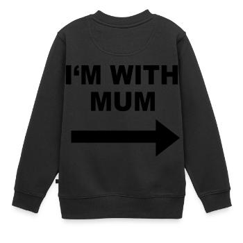 Bébé - Sweat Premium enfant bio - noir - Dos - AI Model Kid Female (0cm)