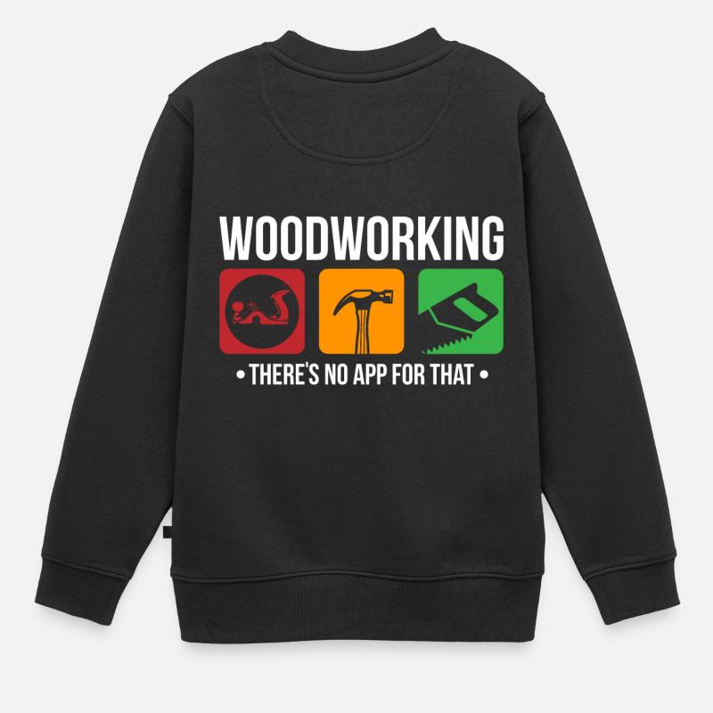 Bricolage menuisier menuisier créatif bricolage cadeau - Sweat Premium enfant bio - noir