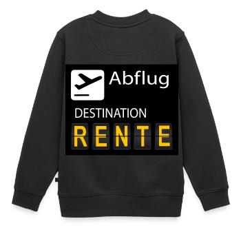 RENTE - Kinder Premium Organic Sweatshirt - Schwarz - Hinten - AI Model Kid Female (0cm)