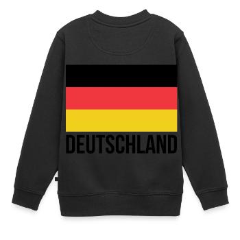 Allemagne - Sweat Premium enfant bio - noir - Dos - AI Model Kid Female (0cm)