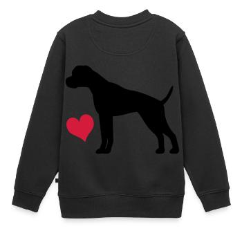 Boxer - Sweat Premium enfant bio - noir - Dos - AI Model Kid Female (0cm)