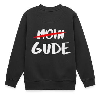 Gude Moin Gruss Hessen Frankfurt Cadeau pour les fans - Sweat Premium enfant bio - noir - Dos - AI Model Kid Female (0cm)
