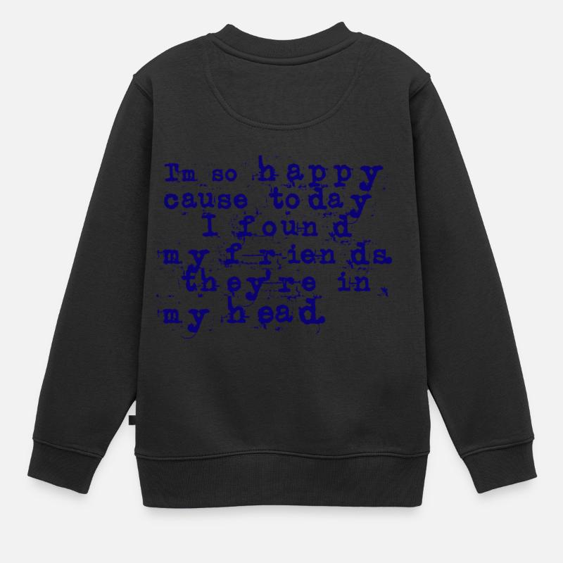 nirvana lyric - Kids Premium Organic Sweatshirt - black