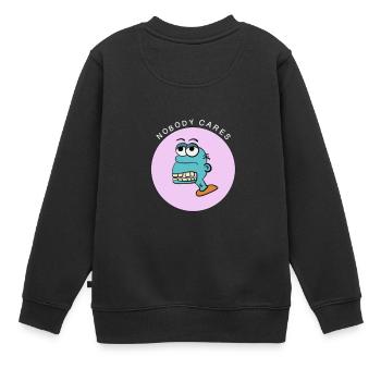 Nobody Cares - Sweat Premium enfant bio - noir - Dos - AI Model Kid Female (0cm)