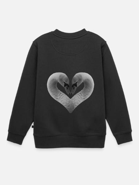 Un coeur pour les animaux - Sweat Premium enfant bio - noir