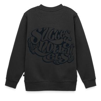 Erfolg und sonst nichts - Kinder Premium Organic Sweatshirt - Schwarz - Hinten - AI Model Kid Female (0cm)