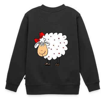 Schafe, Schafe, Schaf, Petcontest - Kinder Premium Organic Sweatshirt - Schwarz - Hinten - AI Model Kid Female (0cm)