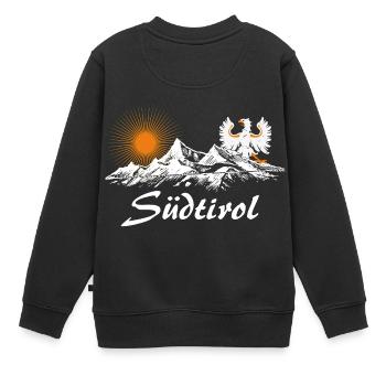 Südtirol - Kinder Premium Organic Sweatshirt - Schwarz - Hinten - AI Model Kid Female (0cm)