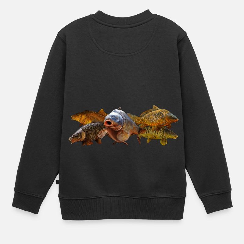gang de carpes - Sweat Premium enfant bio - noir