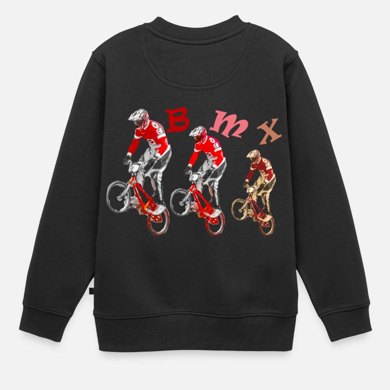 bmx - Sweat Premium enfant bio - noir