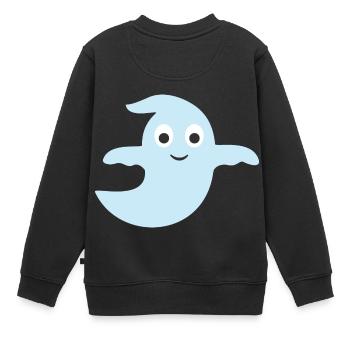 Geist - Kinder Premium Organic Sweatshirt - Schwarz - Hinten - AI Model Kid Female (0cm)