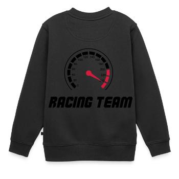 tacho racing team - Kinder Premium Organic Sweatshirt - Schwarz - Hinten - AI Model Kid Female (0cm)