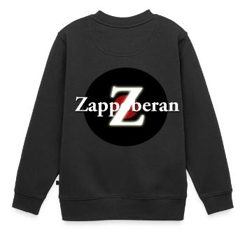 Z-Disk Zappoberan - Kinder Premium Organic Sweatshirt - Schwarz - Hinten - AI Model Kid Female (0cm)