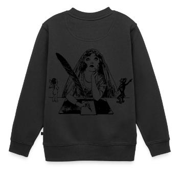 auteur - Sweat Premium enfant bio - noir - Dos - AI Model Kid Female (0cm)