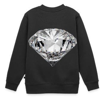 diamant - Sweat Premium enfant bio - noir - Dos - AI Model Kid Female (0cm)