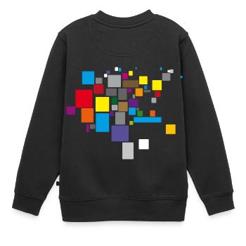 To dye - Kids Premium Organic Sweatshirt - black - Back - AI Model Kid Female (0cm)