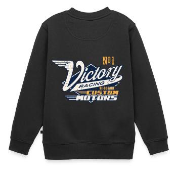Course de la Victoire - Sweat Premium enfant bio - noir - Dos - AI Model Kid Female (0cm)