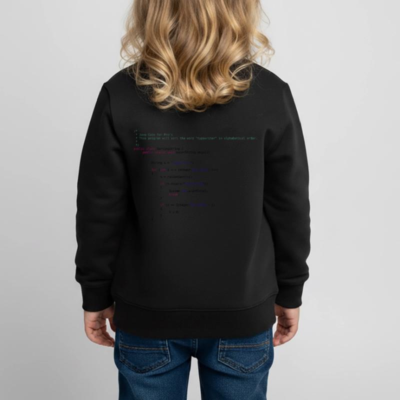 lustiger Java Code zum Sortieren Kinder Premium Organic Sweatshirt