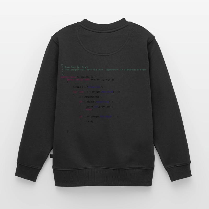 lustiger Java Code zum Sortieren Kinder Premium Organic Sweatshirt