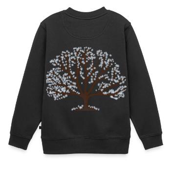 Arbre en hiver - Sweat Premium enfant bio - noir - Dos - AI Model Kid Female (0cm)