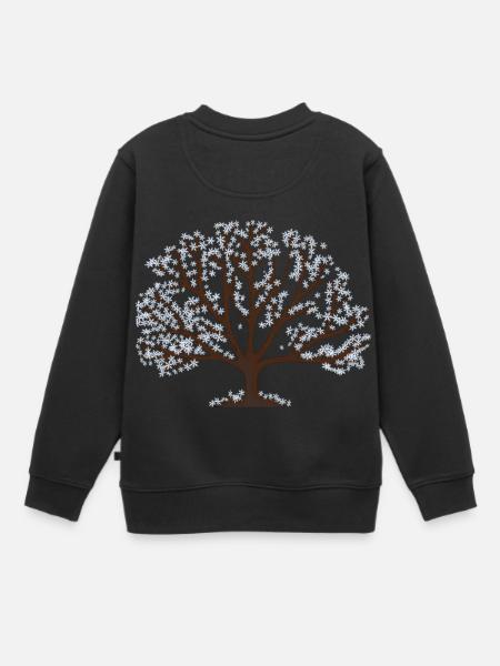 Arbre en hiver - Sweat Premium enfant bio - noir