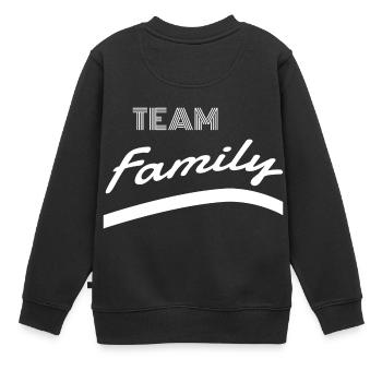 famille - famille de l'équipe - Sweat Premium enfant bio - noir - Dos - AI Model Kid Female (0cm)