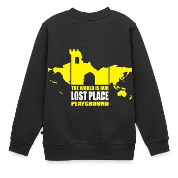 Lost Place - 2colors - 2011 - Kinder Premium Organic Sweatshirt - Schwarz - Hinten - AI Model Kid Female (0cm)