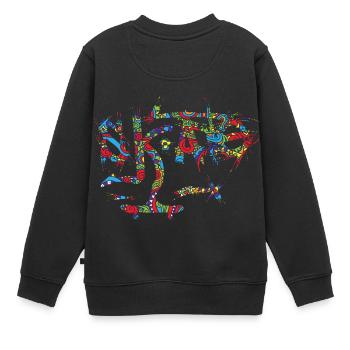 patin - Sweat Premium enfant bio - noir - Dos - AI Model Kid Female (0cm)