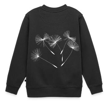 Pissenlits pissenlits - Sweat Premium enfant bio - noir - Dos - AI Model Kid Female (0cm)