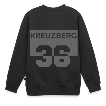 Kreuzberg 36 - Sweat Premium enfant bio - noir - Dos - AI Model Kid Female (0cm)