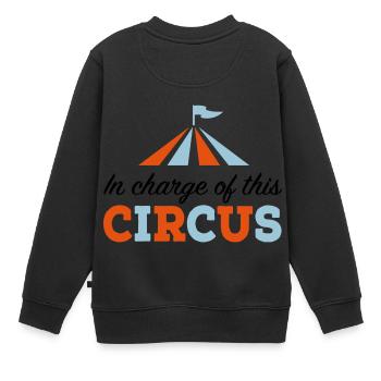 Chef - Kinder Premium Organic Sweatshirt - Schwarz - Hinten - AI Model Kid Female (0cm)