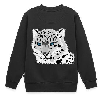 TIGRE POLAIRE - Sweat Premium enfant bio - noir - Dos - AI Model Kid Female (0cm)